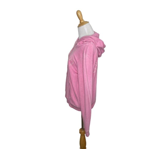 Victoria's Secret PINK Textured Light Pink Hoodie. Size Medium. - Picture 2 of 7